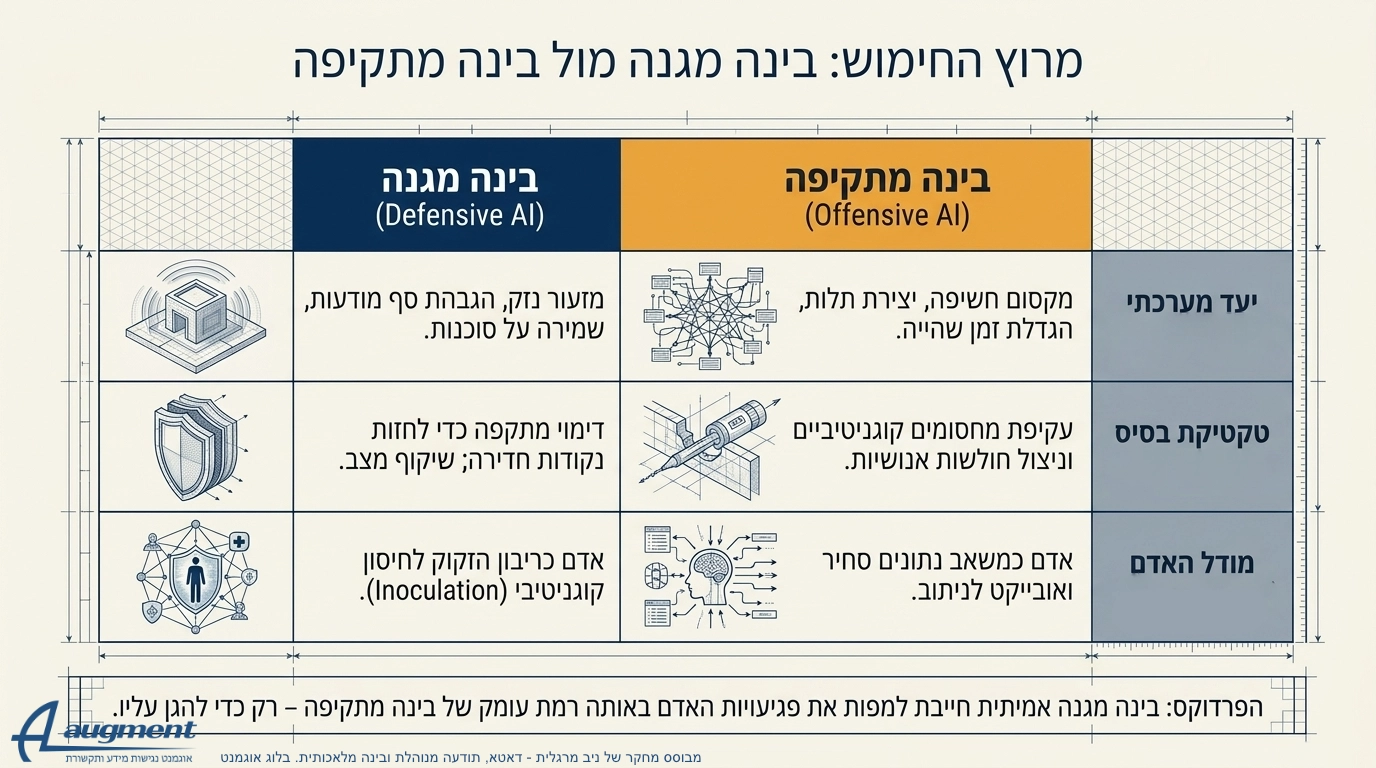 דאטא ותודעה מנוהלת בינה מלאכותית. בינה מתקיפה מול בינה מגנה. מחקר של ניב מרגלית. בלוג אוגמנט.